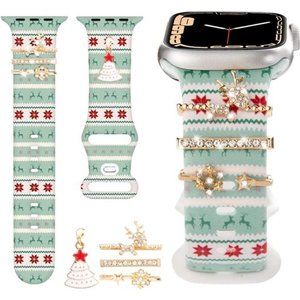 NEW Christmas Apple Watch Decorative Band with Charms